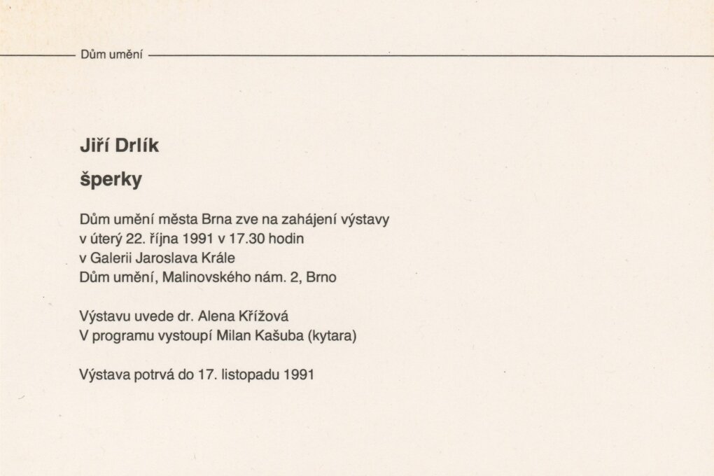 Jiří Drlík – šperky